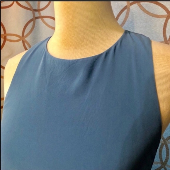 Alice & Olivia Estelle Blue Sleeveless Dress Small - Picture 4 of 4